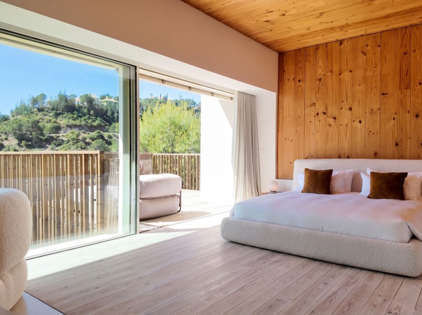 Bedroom suite opening onto a private terrace