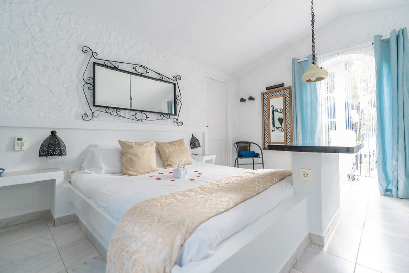 Guest bedroom in one of the casitas