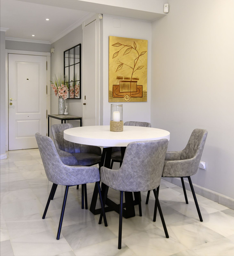 Dining area beside the living room